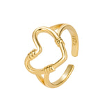 Sterling Silver Love Ring Personality Hollow Hong Kong – Stylish Gifts — 5