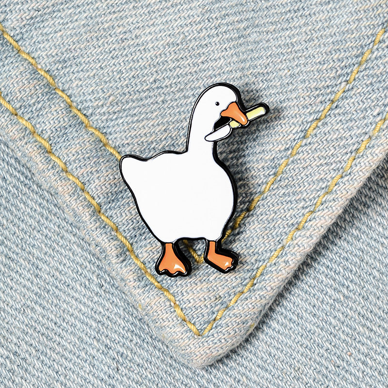 Untitled Goose Game Game Big Goose Brooch – Jewelry Gift Ideas — 1