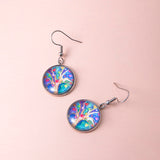 Tree Of Life Dangle Earrings Art Painting Picture – Creative Gifts — 4