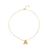 Copper-plated Gold Zircon Chubby Pendant Necklace – Jewelry Gift Ideas — 20