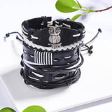 Men's Cross Braided Leather Adjustable Set – Jewelry Gift Ideas — 2