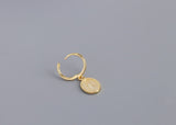 100% 925 Golden earrings sterling silver earrings – Practical Gifts — 7
