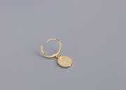 100% 925 Golden earrings sterling silver earrings – Practical Gifts — 7