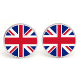 Enamel Painted Santa Claus Cufflinks French Shirt – Everyday Gifts — 4