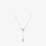 S925 Silver Round Diamond Y-shaped Chain – Jewelry Gift Ideas — 5