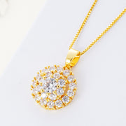 Spinning Ring Necklace Two-piece Work Zircon – Jewelry Gift Ideas — 15
