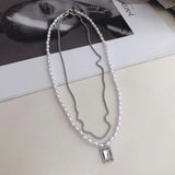 Pearl Double Layered Necklace Female Niche – Jewelry Gift Ideas — 4