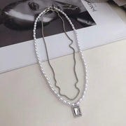 Pearl Double Layered Necklace Female Niche – Jewelry Gift Ideas — 4