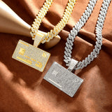 Full Diamond Bank Card Hip Hop Pendant Necklace – Jewelry Gift Ideas — 5