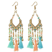Bohemian Hollow Drop Oil Bead Long Earrings – Holiday Gift Ideas — 7