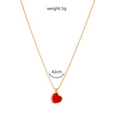 Red Heart Clavicle Chain Pendant – Jewelry Gift Ideas — 4