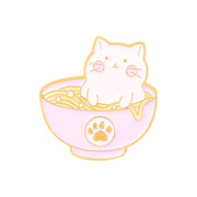 Kitty Brooch Bowl Cat Badge Golden M Badge Clothing – Stylish Gifts — 7