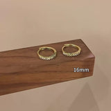 Korean-style Micro-paved Diamond Earrings Minimalist – Stylish Gifts — 8