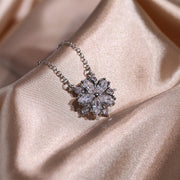Fashion Jewelry Zircon Women Necklace Ring Double – Jewelry Gift Ideas — 4