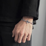 Dissolved Dark Cross Bracelet Men's Titanium – Jewelry Gift Ideas — 6