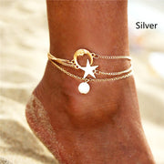 Simple Three-layer 3 Ankle Chain Metal Alloy Ornament – Surprise Gifts — 4