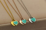 Doppel Herz Necklace Oil Dripping Rose Gold – Jewelry Gift Ideas — 10