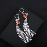 Pearl Tassel Long Earrings Female – Gifts for Her — 6