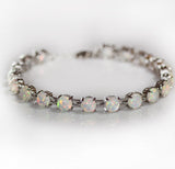 Silver Plated Oval Opal Bracelet Women's Jewelry – Jewelry Gift Ideas — 2