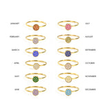Women's Stainless Steel Inlaid Rhinestone Ring – Gifts for Her — 19