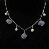 Natural Amethyst Deep Sea Pearl Necklace Ornament – Jewelry Gift Ideas — 3
