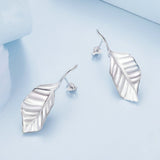 Women's S925 Silver Leaf Earrings – Gifts for Her — 3