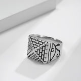 Egyptian Pyramid Eye Of Horus Stainless Steel Ring – Everyday Gifts — 2