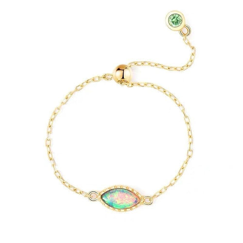 Chain Ring With Adjustable Inlay Safari Colorful – Everyday Gifts — 2