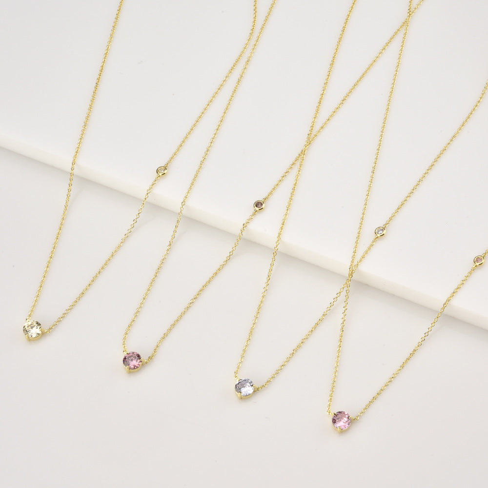 Women's Fashion Simple Sterling Silver Round – Jewelry Gift Ideas — 1