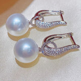 Exquisite Two Wearing Pearl Zircon Earrings – Birthday Gifts — 5