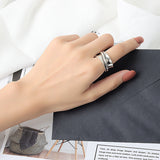 Ring Female Fashion Simple Wide Face Smooth Ring – Stylish Gifts — 1