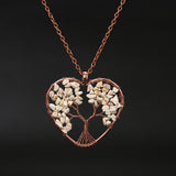 Natural Stone Colorful Tree Root Necklace – Jewelry Gift Ideas — 12