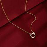 Round Oxhorn With Diamond Calf Necklace – Jewelry Gift Ideas — 3