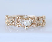 Luxury Vintage Style Lace Lady's Ring – Stylish Gifts — 4