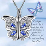 Romantic Butterfly Locket Necklace Openable I – Jewelry Gift Ideas — 8