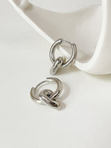 French Style Dual-wear Heart And Circle Earrings High – Stylish Gifts — 6