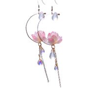 Fairy Temperament Handmade Flower Round Earrings – Meaningful Gifts — 2