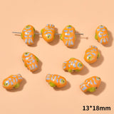Hand-painted Yellow Small Fish Shape Ceramic – Jewelry Gift Ideas — 9