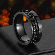 Roman Letter Rotatable Chain Rings Men Digital – Jewelry Gift Ideas — 4