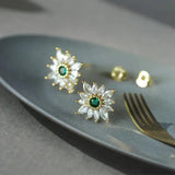 Flower Earrings Women's Elegant Fashion – Stylish Gifts — 2
