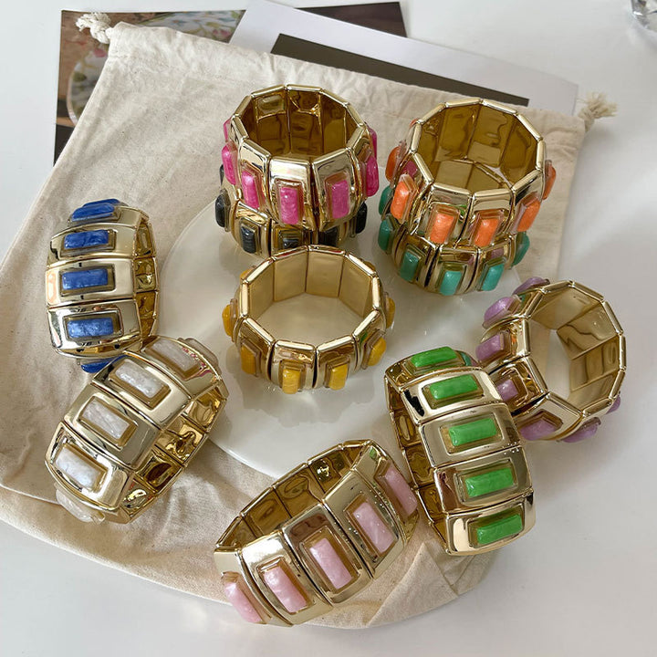 Fashion Alloy Gold-plated Candy Resin Jewelry – Stylish Gifts — 1