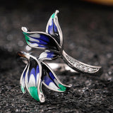 Ethnic Style Flower Dropping Oil Ring Female – Stylish Gifts — 5