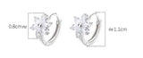 Women's Sterling Silver Earrings With Diamonds – Gifts for Her — 6