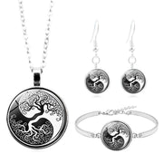 Silver Bracelet Stud Earrings Jewelry Set – Jewelry Gift Ideas — 1