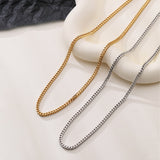 Titanium Steel French Retro Cuban Link Chain – Birthday Gifts — 1