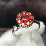 Natural Garnet Faceted Plum Transit Ring – Everyday Gifts — 4