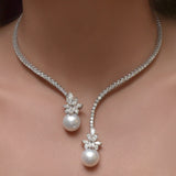 Vintage Pearl Zircon Fashion Necklace – Jewelry Gift Ideas — 1