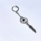 Dream Catcher Feather Net Stud Earrings For Men – Gifts for Him — 1