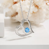 Love Necklace With Rhinestones And Letters Fashion – Gifts for Couples — 3