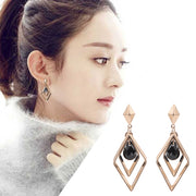 Temperament Net Red Long Silver Needle Earrings – Unique Gift Ideas — 1
